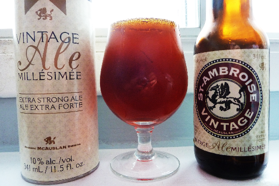 St-Ambroise Vintage Ale Millésimée 2014 de la Brasserie McAuslan