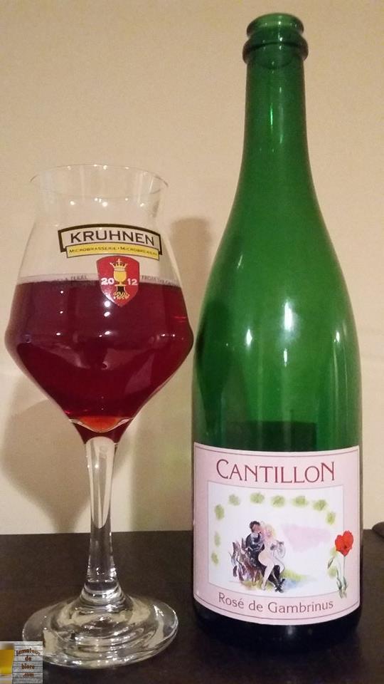 Rosé de Gambrinus de Cantillon (Belgique)