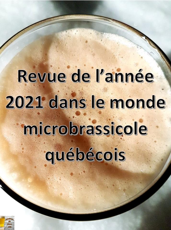 Revue de l’année 2021 dans le monde microbrassicole québécois
